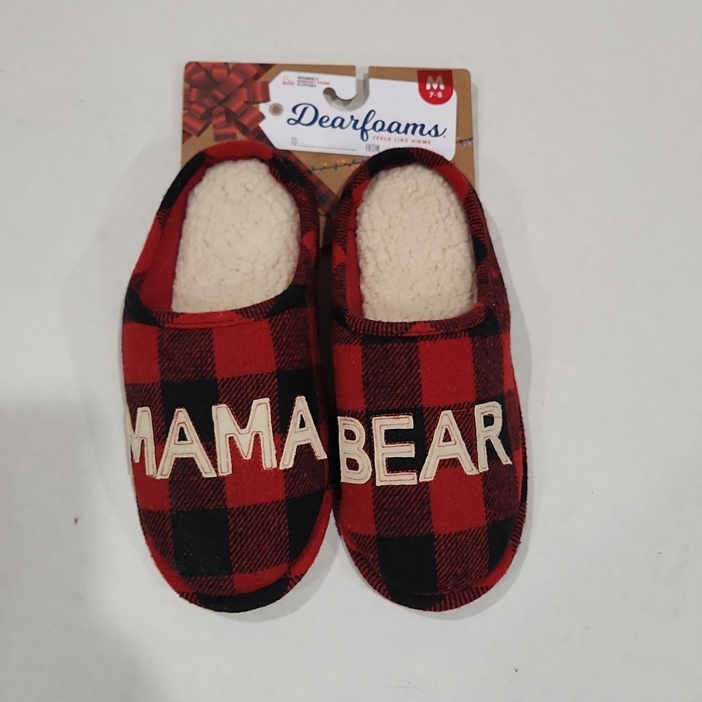 NWT Mama Bear Slippers Size Medium
